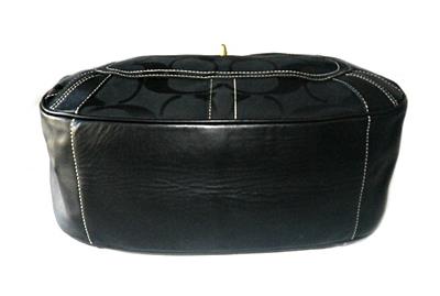 バッグ Coach Black Leather XL Ergo Tote Purse NICE Coach Black Signature C Logo XL Ergo Shoulder Tote Bag