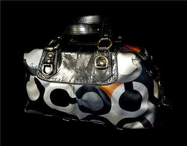 COACH Limited Ed Madison Graphic Op Art Small Sabrina Tote Bag