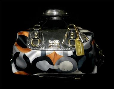 COACH Limited Ed Madison Graphic Op Art Small Sabrina Tote Bag
