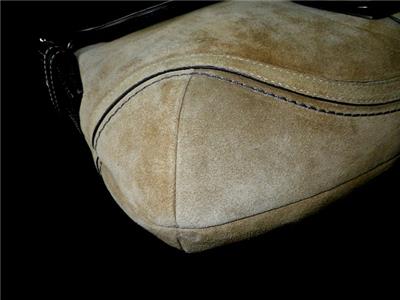 NEW Coach Vintage Soho Y2K Finest Suede Tan Leather Med Flap NEW Coach Vintage Soho Y2K Finest Suede Tan Leather Med Flap