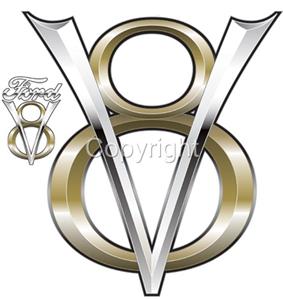 Old school ford v8 symbol