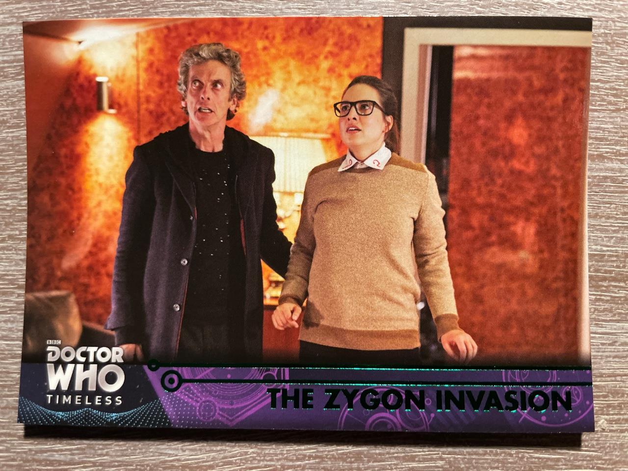 Doctor Who Timeless Green Parallel Base Card #49 The Girl in the Fireplace 
