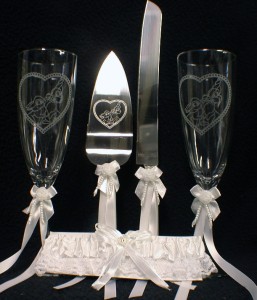 Thumper Disney Wedding Cake Topper Lot Glasses Server Set Guest