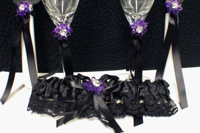 Nightmare Before Christmas Wedding Cake Topper Lot Glasses Knife On Popscreen