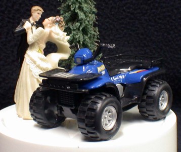 Wedding Cake Topper Fourwheeler Wedding Cake Topper Fourwheeler