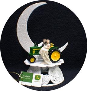 Country Western John Deere Tractor Wedding Cake Topper Farmer Barn Country Western John Deere Tractor Wedding Cake Topper Farmer Barn Theme