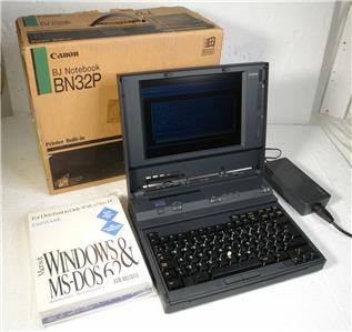 キャノン　canon PC2048 Vintage Canon BN32P 486 Laptop Notebook PC Computer with Built-in