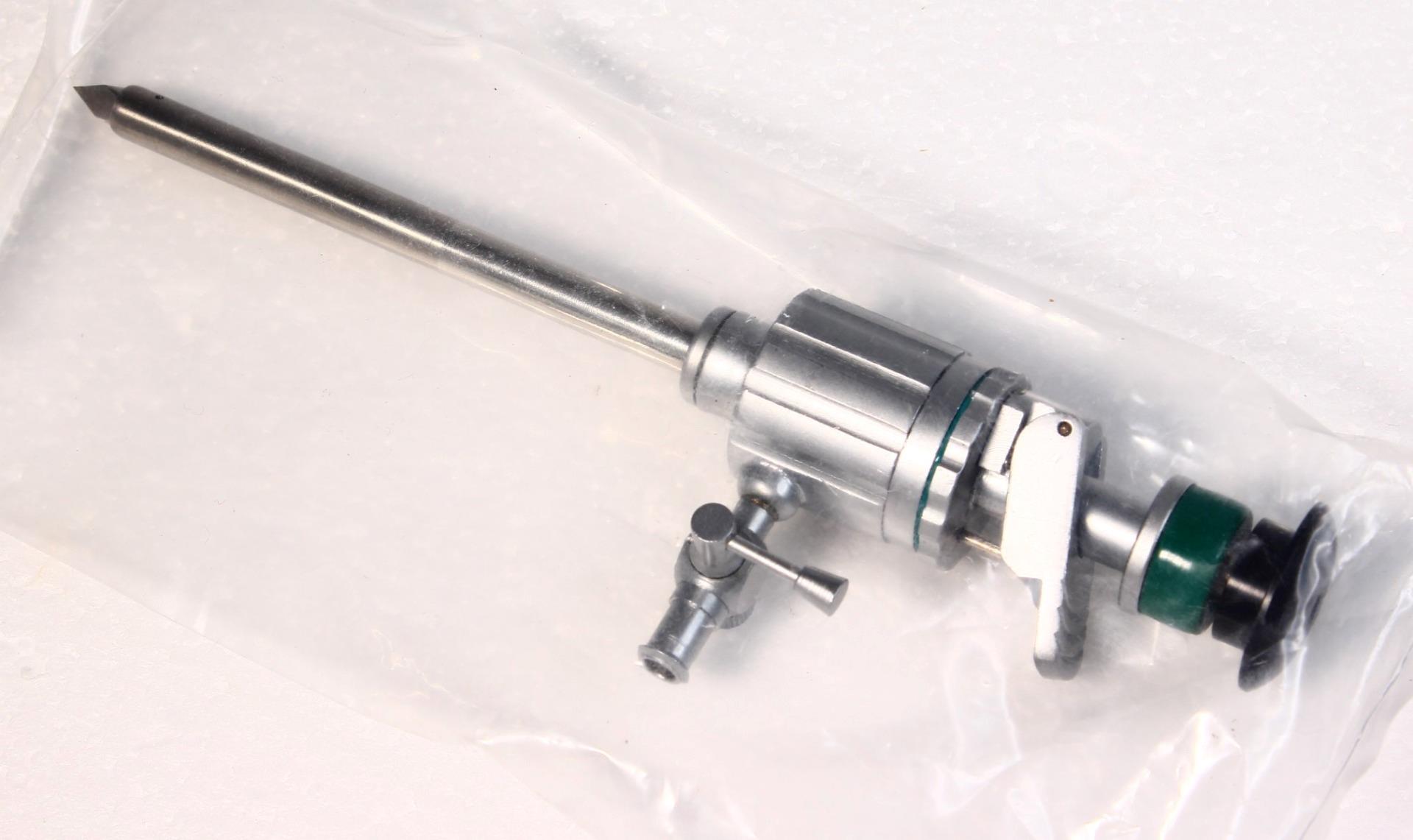 Stainless Steel Reusable Laparoscopic Trocar 7mmx90mm 12mmx100mm Surgical Inst. - Picture 4 of 6