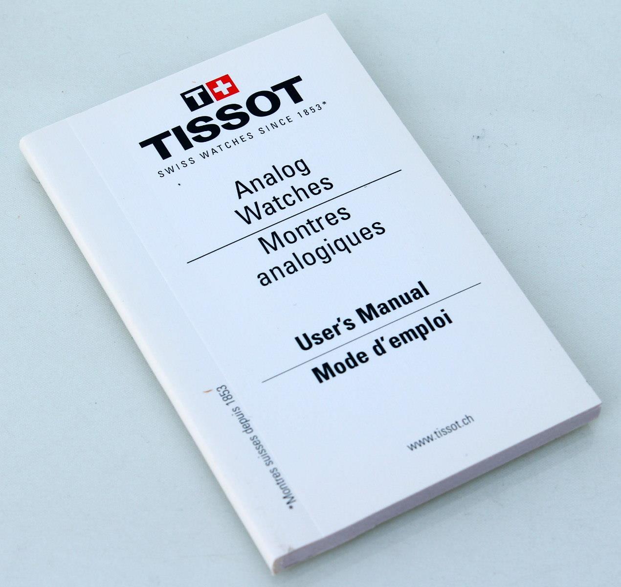 Tissot Watch Booklets 2-3 Hands Chronographs Quickstart Warranty G10 G15 Analog - Picture 12 of 16