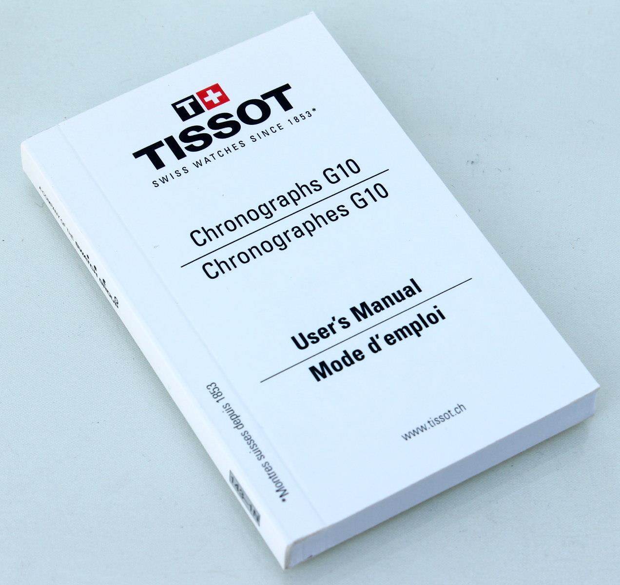 Tissot Watch Booklets 2-3 Hands Chronographs Quickstart Warranty G10 G15 Analog - Picture 11 of 16