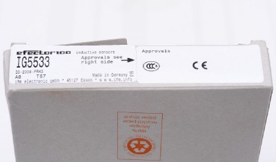 IFM EFECTOR 100 apprent Proximity Switch ig5533//ig-2008 FRKG Inutilisé