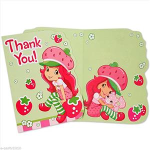 strawberry shortcake thank you cards