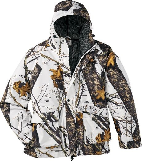 Wildfowler outfitter mossy oak Winter Break up snow camo parka jacket ...