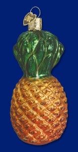 Old World Christmas Pineapple Fruit Glass Ornament 28013 Decoration FREE BOX New