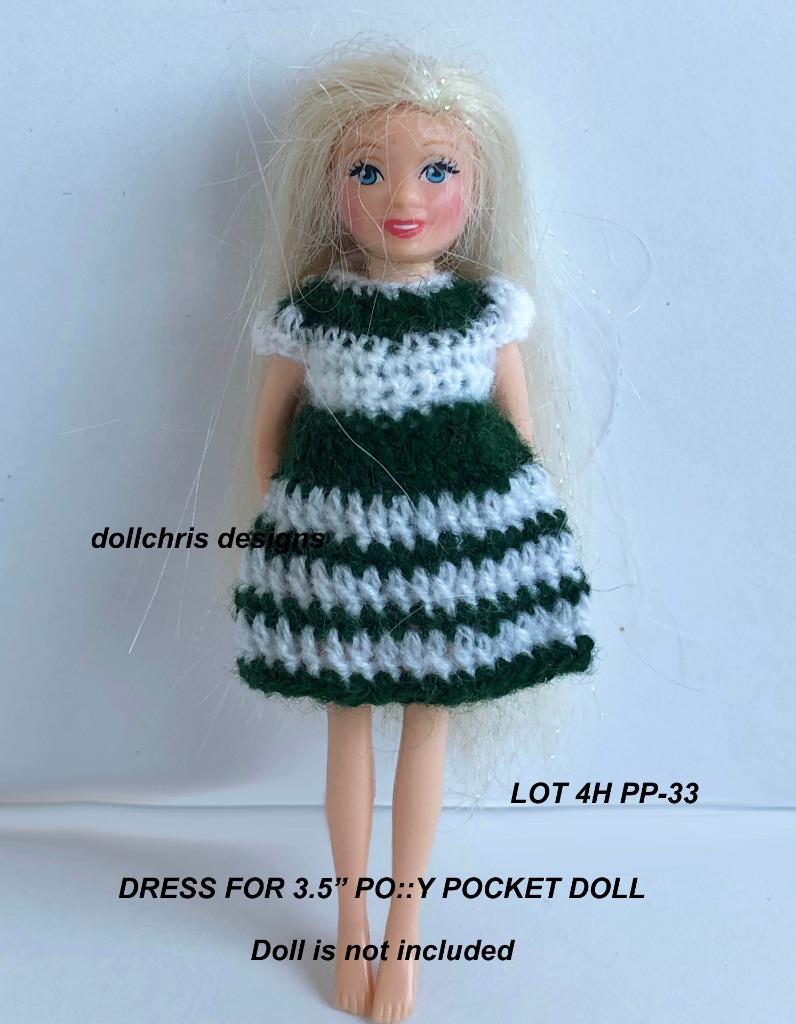 Clothes for Polly Pocket Doll Handmade OOAK Dollchris Design Lot 4H Dress Choose