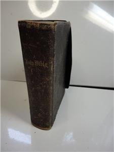 Holy Bible book 1873 leatherbound American Bible Society | eBay