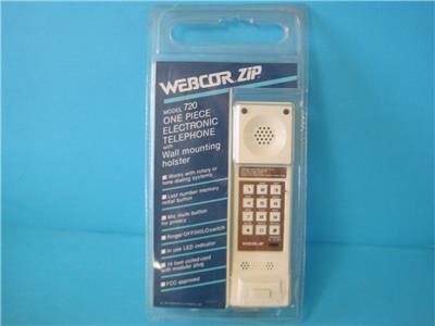 Awesome Vintage Nos New Webcor Zip 7 One Piece Electronic Telephone Phone Ebay