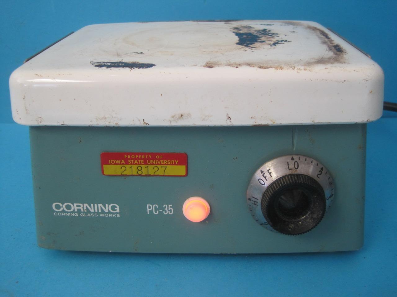 Corning Glass Works Stirrer Hotplate Laboratory Mdl PC35