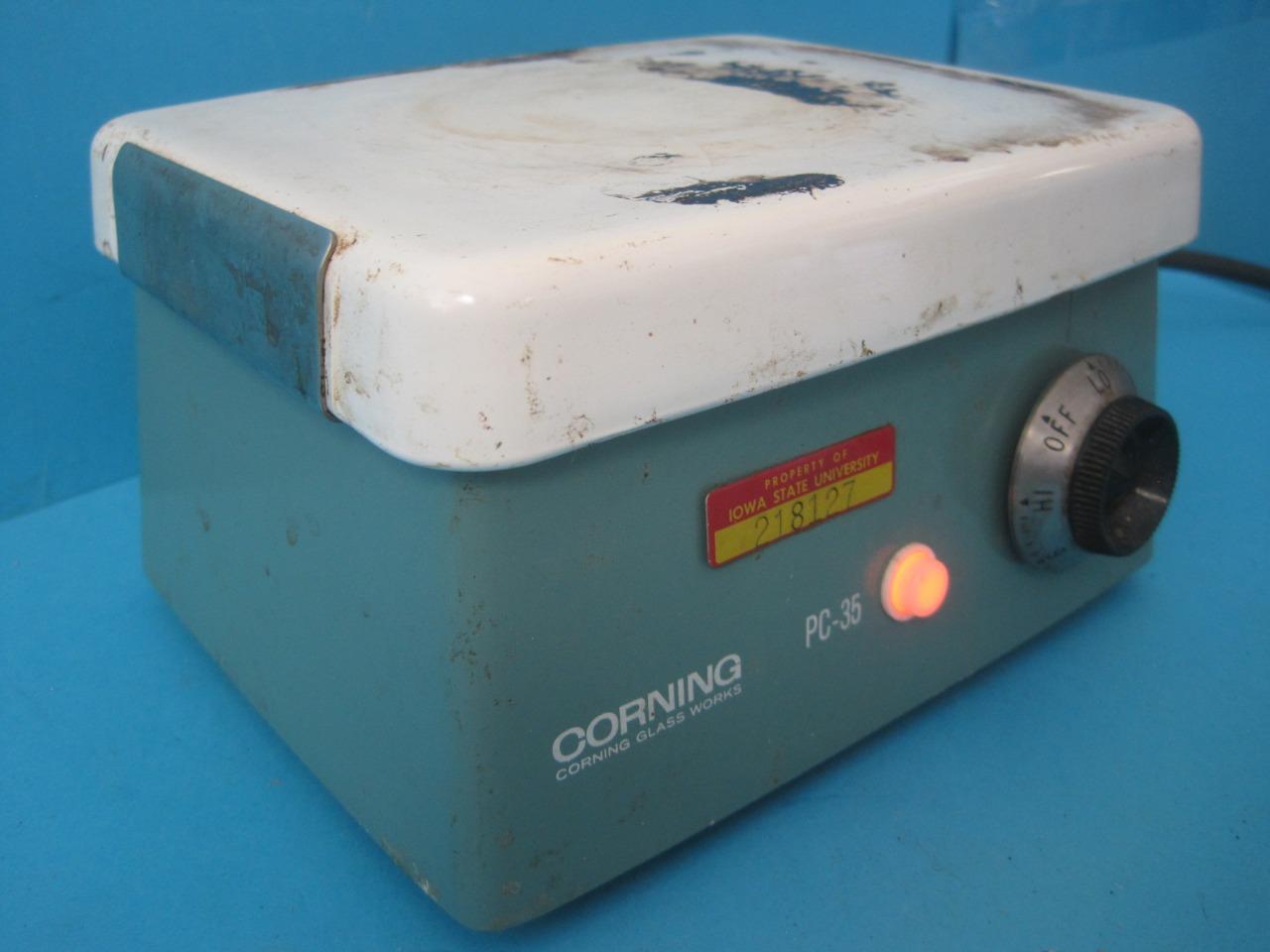 Corning Glass Works Stirrer Hotplate Laboratory Mdl PC35