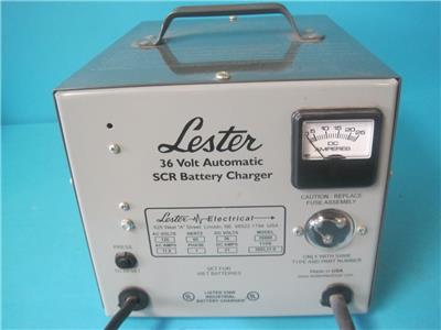 LESTER AUTOMATIC ELECTRIC SCR BATTERY CHARGER 25900 120V 4 TENNANT