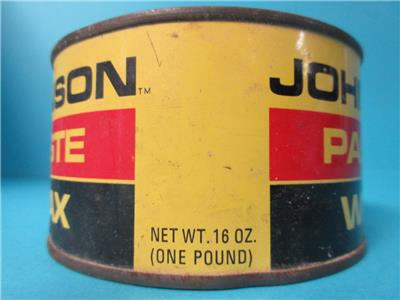 VINTAGE SC JOHNSON PASTE WAX MULTI-PURPOSE WOOD METAL LEATHER