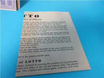 AWESOME VINTAGE ANTIQUE MILTON BRADLEY 1939 LOTTO TRUNK GAME 4351