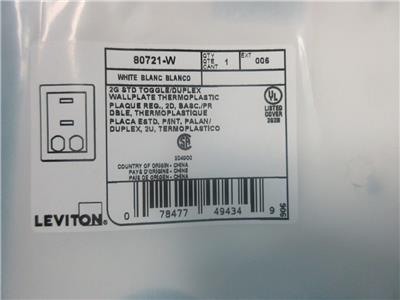 Leviton 3-Gang Ivory 2-Toggle/1-Duplex Outlet/Receptacle Nylon Standard