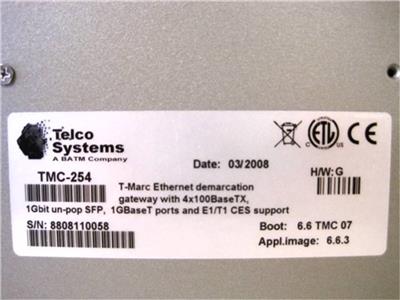 Dispositivo Ethernet Telco Systems TMC-254P – T MARC Demarcazione, Usato In Buone Condizioni