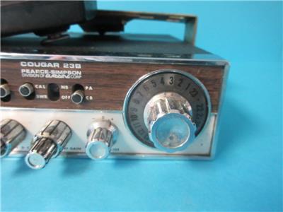 VINTAGE PEARCE SIMPSON COUGAR 23B 23 CHANNEL CB RADIO TESTED