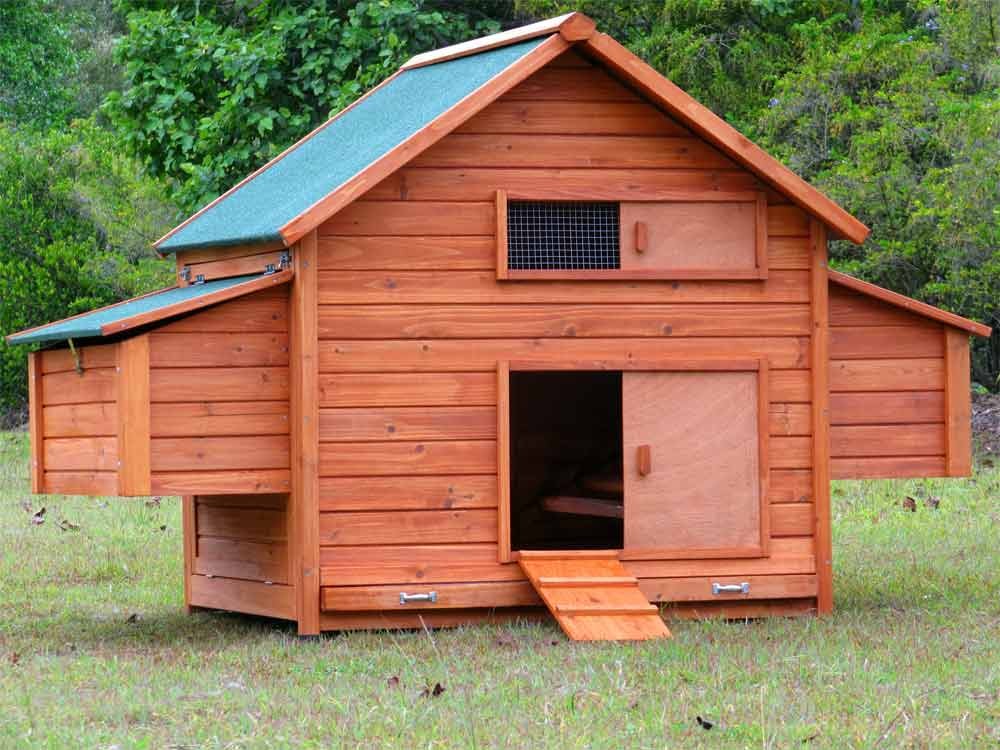 Sung-ll Impregnated Pine Wood Chicken House 1,5x1,5x2 M - Cages