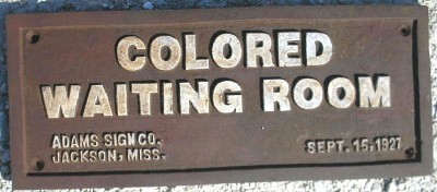 Colored Waiting Room Black Americana Cast Iron Segregation Sign 11 X 4 ...