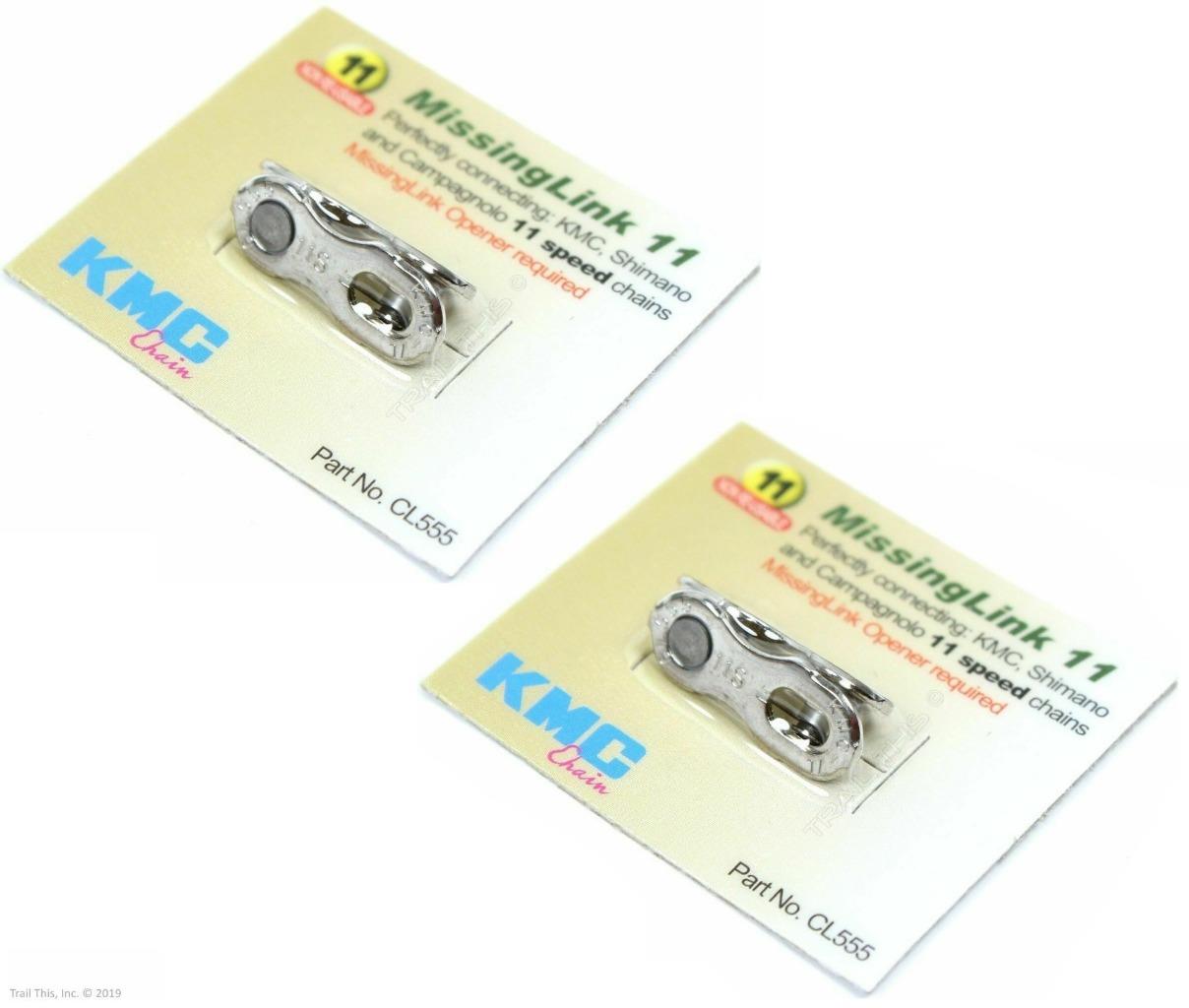 2 MissingLink KMC Shimano Campagnolo Campy 11 Speed Chain Missing Links 2-Pack