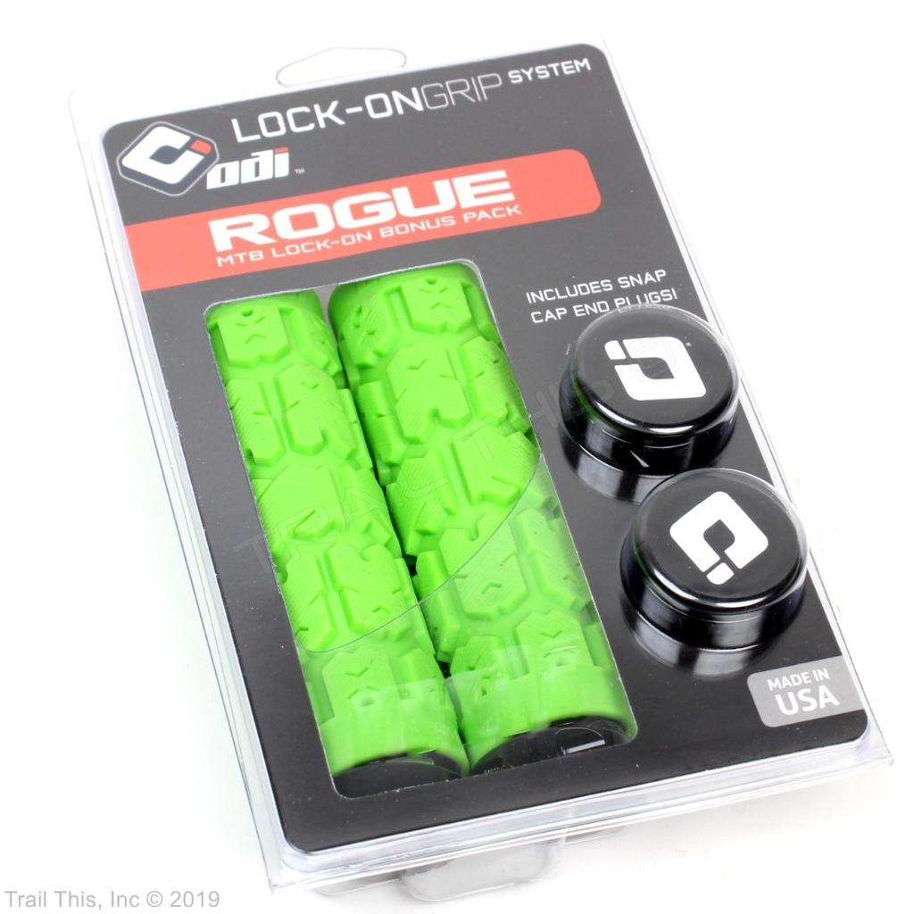 Black ODI Rogue BMX Lock-On Grips Bonus Pack