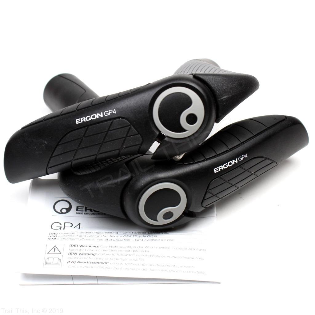 Ergon GP5-S Small Ergo Handlebar Bike Grips 4-Finger MTB//Commuter Black//Gray