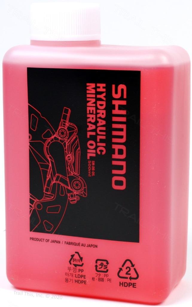 Genuine Shimano 500ml Hydraulic Bicycle Brake Mineral Oil Fluid Bottle