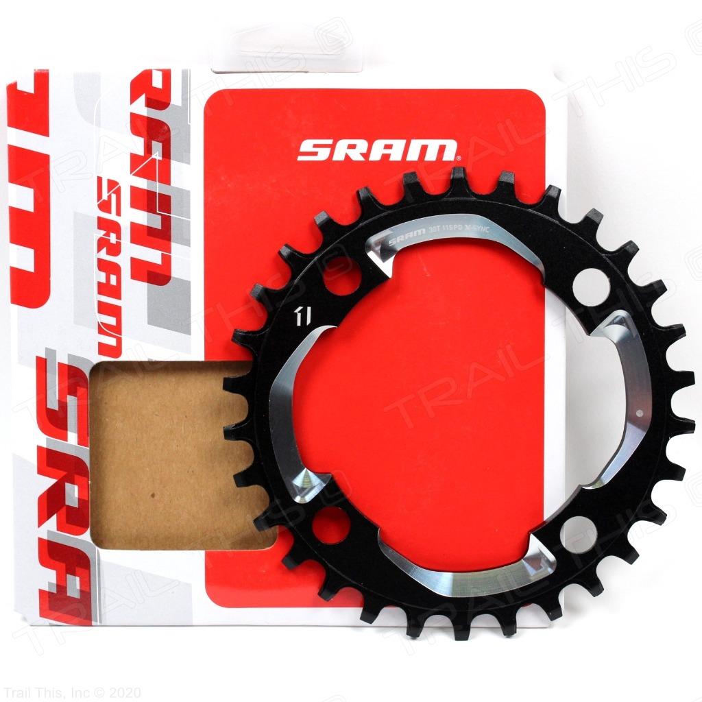and 11-Speed SRAM Chains SRAM X-Sync 34 Tooth 94mm BCD 4-Bolt Chainring fits 10