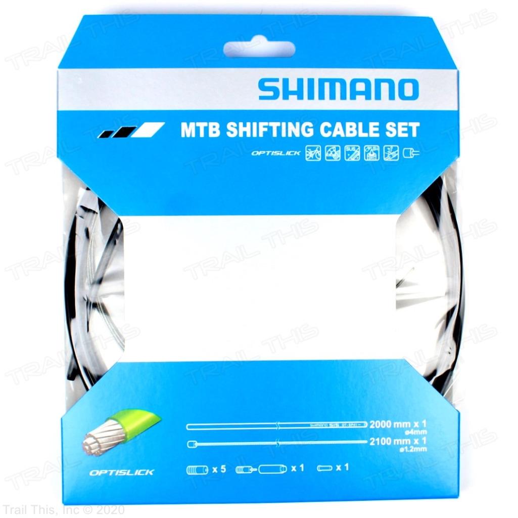 shimano mtb shift cable set optislick