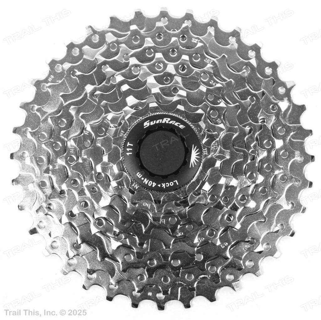 SunRace CSM66 12-34 8-Speed MTB Bike Cassette 12-34T Nickel fits