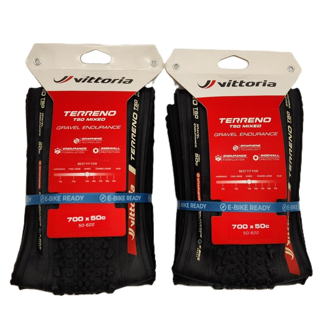 Vittoria Terreno T50 700X40C 2本セット Vittoria Terreno T50 700x50 Mixed Bike Tires Black Tubeless