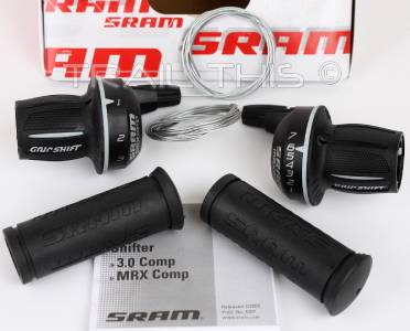 sram mrx comp bicycle twist shifter set