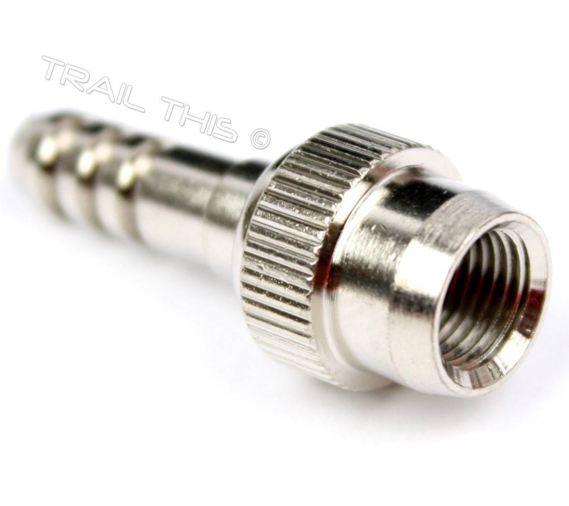 Silca Threadon Schrader Valve Chuck Nickel Plated Brass fits 6mm and 1