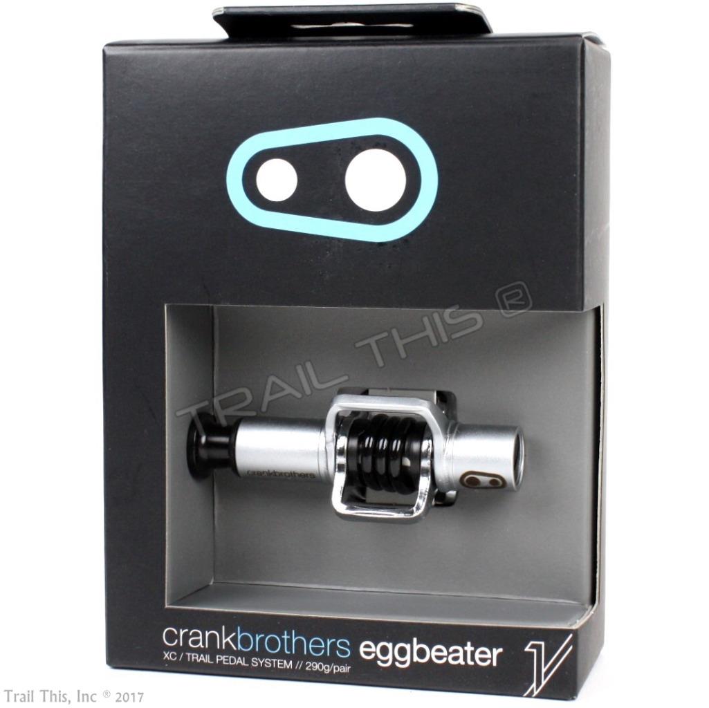 Crank Brothers Eggbeater 1 – Black – Clipless MTB Bike Pedals & Cleats 290g