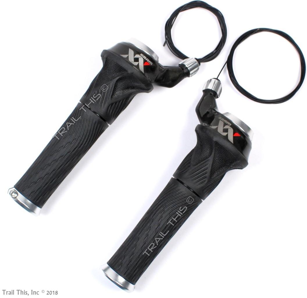 SRAM XX 2x10 Twist Shifter Set Right & Left Gripshift Pair MTB Bike