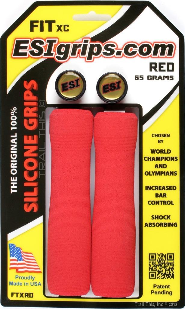 Orange ESI FIT XC Silicone MTB Mountain Bike Bicycle Handlebar Bar Grips 65g