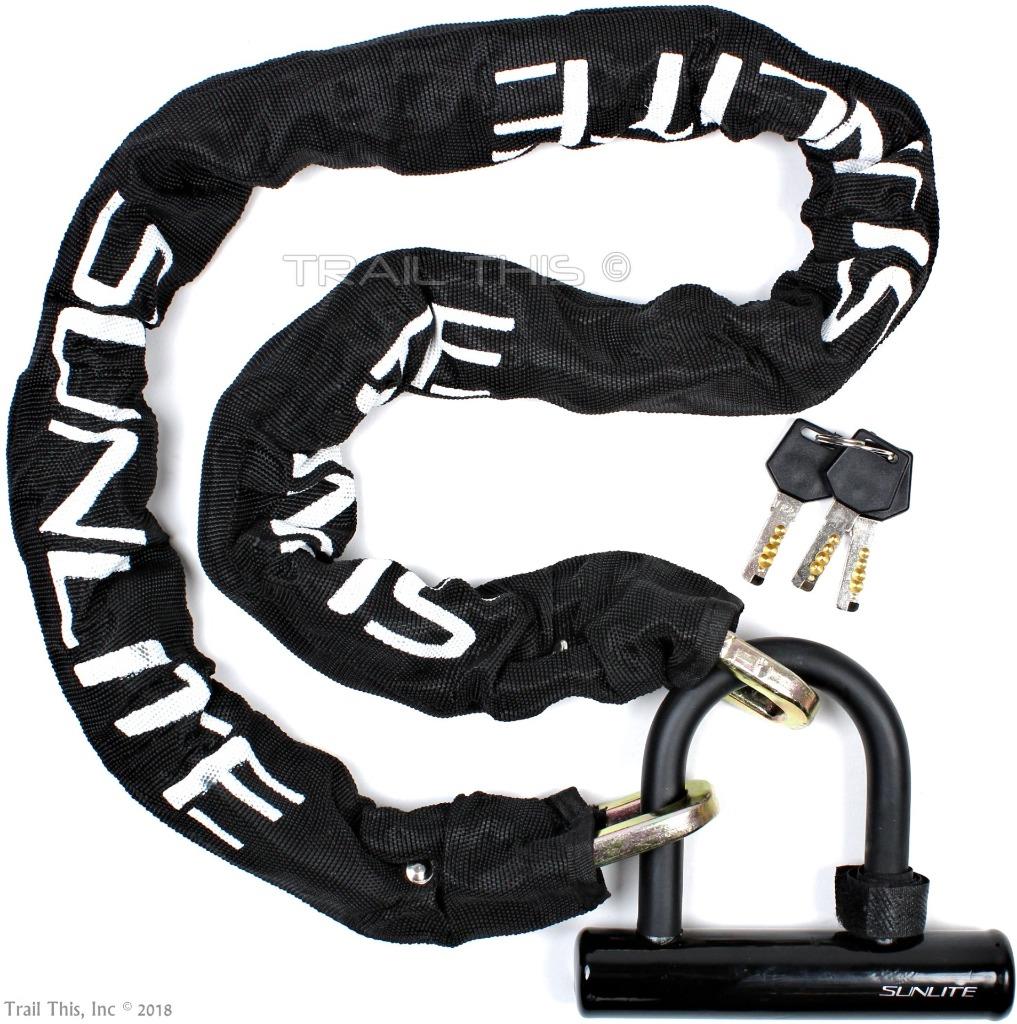 SUNLITE DEFENDER MINI 4/' X 10mm KEY U-CHAIN LOCK
