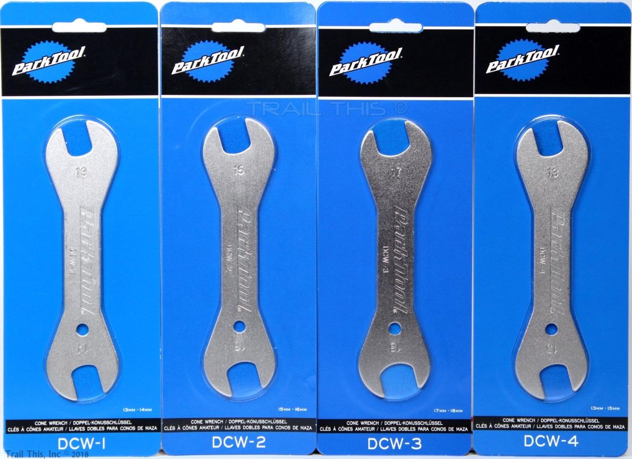13mm to 18mm DCW-1 DCW-2 DCW-3 DCW-4 NEW Park Tool Bicycle Cone Wrench Set