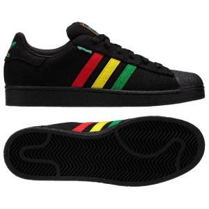 Adidas Originals Superstar II Mens Hemp Rasta Bob Marley Shoe Black ...