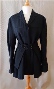 Veste En Soie Noire Jil Sander - Taille 38, Blazer élégant Occasion Très Bon état