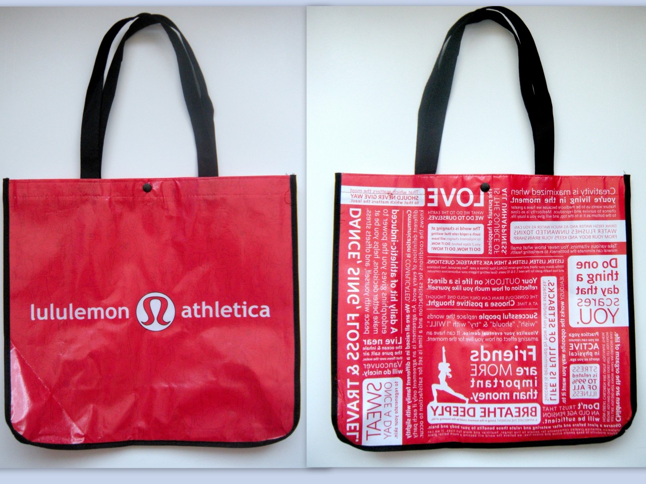 lululemon logo apparel bags