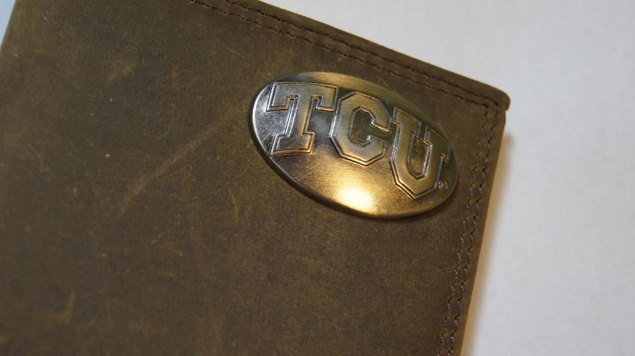 ZEP-PRO Baylor Bears University Crazy Horse Leather Roper WALLET ONLY NO BOX